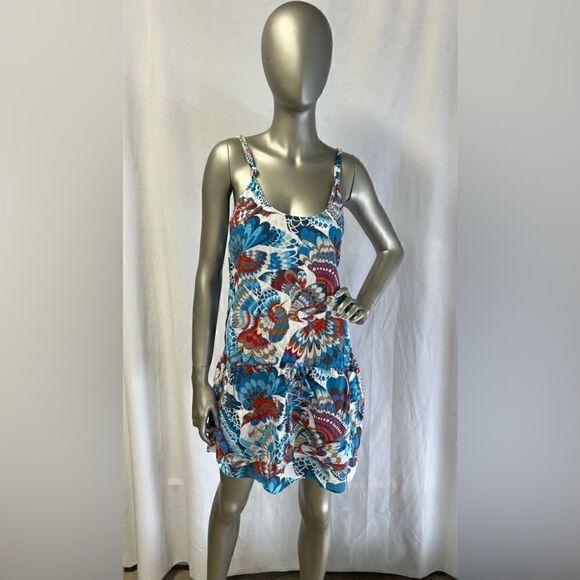 Quicksilver Dress Bird Print Swim Cover Up Size M - Picture 1 of 5